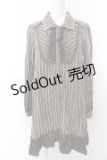 axes femme / ストライプシャツワンピース M ブラウン O-25-05-18-085-AX-TO-OW-OS
