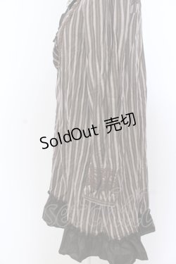 画像2: axes femme / ストライプシャツワンピース M ブラウン O-25-05-18-085-AX-TO-OW-OS