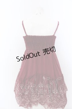 画像3: axes femme / 刺繍パネル2WAYチュニック M ワイン O-25-05-18-089-AX-TO-OW-OS