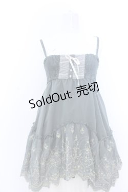 画像1: axes femme / 裾刺繍キャミチュニック M グリーン O-25-05-18-090-AX-TO-OW-OS