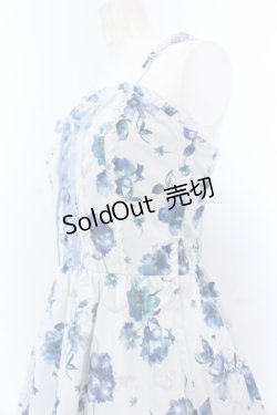 画像2: axes femme / 花柄ワンピース M サックス O-25-05-18-091-AX-OP-OW-OS