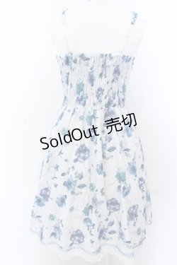 画像3: axes femme / 花柄ワンピース M サックス O-25-05-18-091-AX-OP-OW-OS