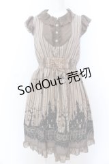 axes femme POETIQUE / ハロウィンメルヘン柄ワンピース M ブラウン O-25-05-18-095-AX-OP-OW-OS