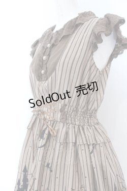 画像2: axes femme POETIQUE / ハロウィンメルヘン柄ワンピース M ブラウン O-25-05-18-095-AX-OP-OW-OS