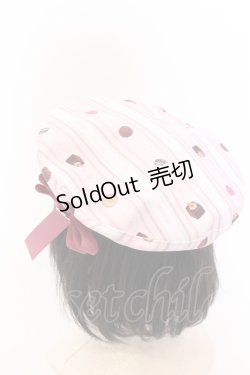 画像2: Amavel / Nounours Chocolatoryベレー帽  ピンク O-25-05-18-099-CA-AC-OW-OS
