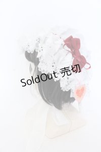 BABY,THE STARS SHINE BRIGHT / マーガレットのPetit Menuetマザーボンネット  シロ×アカ O-25-05-18-102-BA-AC-OW-OS