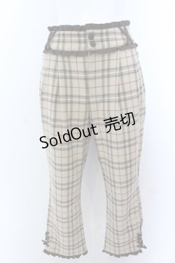 画像1: axes femme / 椿加工レースアップパンツ M キャメル O-25-05-18-002-AX-PA-OW-OS