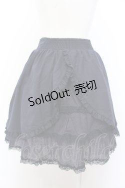 画像2: axes femme / 後ろバッスルレースアップフレアスカート M ネイビー O-25-05-18-011-AX-SK-OW-OS