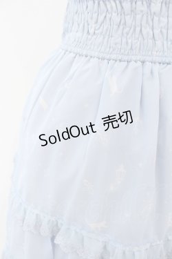 画像2: axes femme / ムーンキャットティアードスカート M サックス O-25-05-18-016-AX-SK-OW-OS
