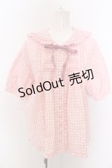 PINK HOUSE / ギンガムチェックセーラーカラーブラウス  ピンク O-25-05-18-020-LO-BL-OW-ZI
