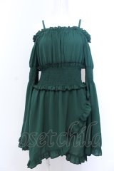 Qutie Frash / オフショルチュニック  グリーン O-25-05-18-024-QU-TO-IG-OS