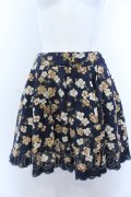 axes femme / 花柄キュロット M ネイビー O-25-05-18-004-AX-SK-OW-OS