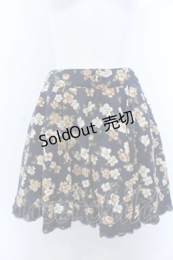 画像1: axes femme / 花柄キュロット M ネイビー O-25-05-18-004-AX-SK-OW-ZT303