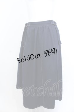 画像1: axes femme / サイド釦アシンメトリースカート M ネイビー O-25-05-18-030-AX-SK-IG-ZI