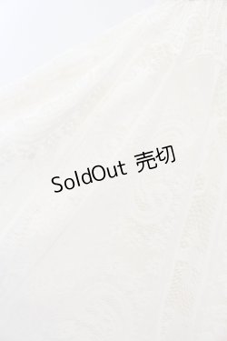 画像2: axes femme / オーナメントレーススカート M アイボリー O-25-05-18-032-AX-SK-IG-OS