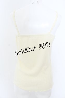 画像2: axes femme / レース配色テレコキャミソール M イエロー O-25-05-18-033-AX-TO-IG-OS