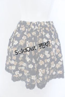 画像2: axes femme / 花柄キュロット M ネイビー O-25-05-18-004-AX-SK-OW-ZT303