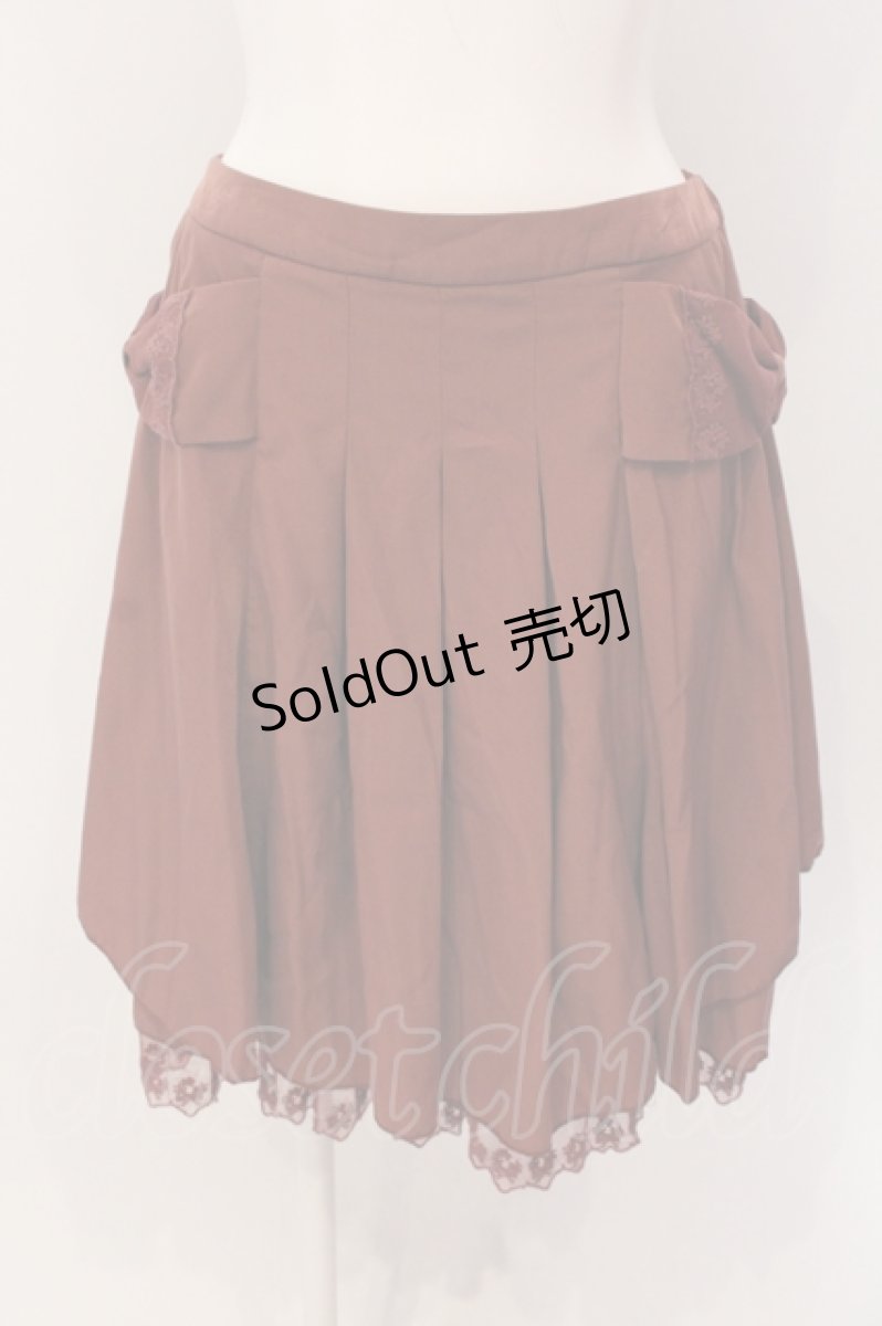 画像1: 【SALE】axes femme / サイドリボンスカート M ピンク O-25-05-19-046-AX-SK-OW-ZT226 (1)