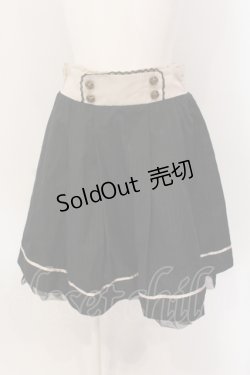 画像1: axes femme / ライン入りタックスカート M クロ×キナリ O-25-05-19-052-AX-SK-OW-OS