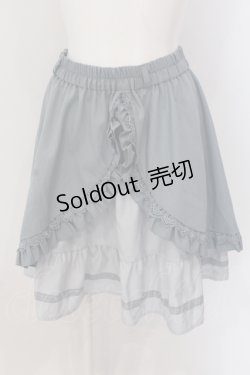 画像1: axes femme / フリルフレアスカート M ミントブルー O-25-05-19-053-AX-SK-OW-OS