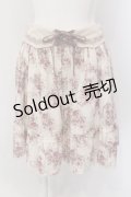 axes femme / フラワーメッセージスカート M キナリ O-25-05-19-057-AX-SK-OW-OS