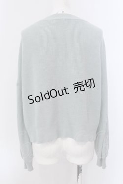 画像3: axes femme kawaii / レースアップニットカーデ M ミント O-25-05-19-062-AX-TO-IG-OS
