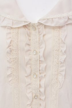 画像2: axes femme / ビッグカラーＡラインブラウス M アイボリー O-25-05-19-063-AX-BL-IG-OS