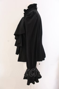 画像4: MARBLE / ロングタックドレープ十字架タイ付きブラウス L ブラック O-25-05-19-064-GO-BL-IG-OS