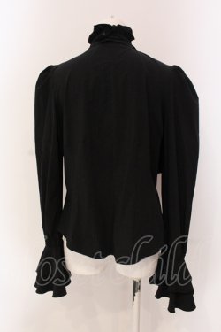 画像5: MARBLE / ロングタックドレープ十字架タイ付きブラウス L ブラック O-25-05-19-064-GO-BL-IG-OS