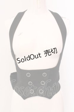 画像1: Sheglit / "Agnes"ダブルベスト M ブラック O-25-05-19-069-EL-JA-IG-OS