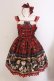 画像1: Angelic Pretty / British Bearジャンパースカートセット  アカ O-25-05-19-073-AP-OP-IG-OS (1)