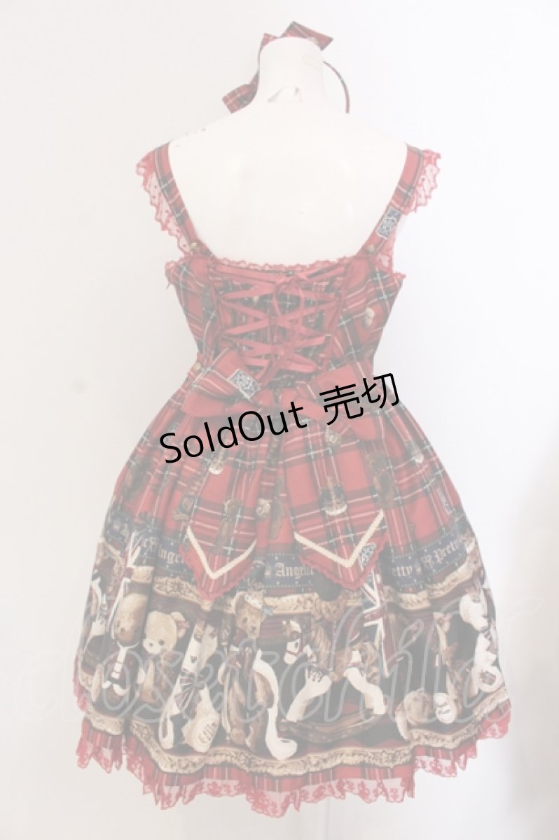 画像6: Angelic Pretty / British Bearジャンパースカートセット  アカ O-25-05-19-073-AP-OP-IG-OS (6)