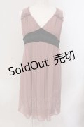 axes femme / 後ろラッフルフリルワンピース M ピンクベージュ O-25-05-19-008-AX-TO-OW-OS