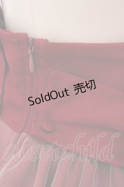 画像3: Amavel / チュールレイヤードサス付きスカート  アカ O-25-05-19-075-CA-SK-IG-OS