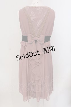 画像2: axes femme / 後ろラッフルフリルワンピース M ピンクベージュ O-25-05-19-008-AX-TO-OW-OS