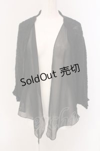 axes femme / ケーブル編入りドルマンカーディガン M クロ O-25-05-19-077-AX-TO-IG-OS