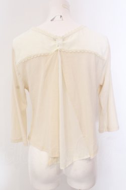 画像2: axes femme / バックリボンデザインカーディガン M アイボリー O-25-05-19-078-AX-TO-IG-OS