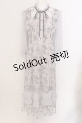 axes femme / フラワープリントレースワンピース M ラベンダー O-25-05-19-079-AX-OP-IG-OS