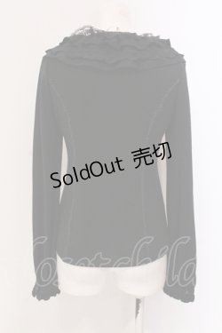 画像3: Ozz oneste / フリルレースニットソー  ブラック O-25-05-19-085-OO-TO-IG-OS