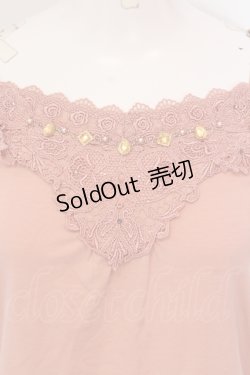 画像2: axes femme / ビジュー使いキャミソール M ピンク O-25-05-19-009-AX-TO-OW-OS