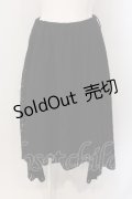 axes femme / ベルト付レーシーイレヘムスカート M クロ O-25-05-19-088-AX-SK-IG-OS
