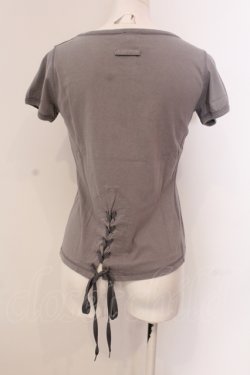 画像1: Jean Paul GAULTIER FEMME / バックレースアップTシャツ 40 グレー O-25-05-19-089-LO-TO-IG-OS