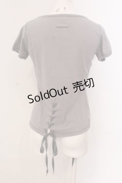 画像1: Jean Paul GAULTIER FEMME / バックレースアップTシャツ 40 グレー O-25-05-19-089-LO-TO-IG-OS