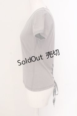 画像2: Jean Paul GAULTIER FEMME / バックレースアップTシャツ 40 グレー O-25-05-19-089-LO-TO-IG-OS