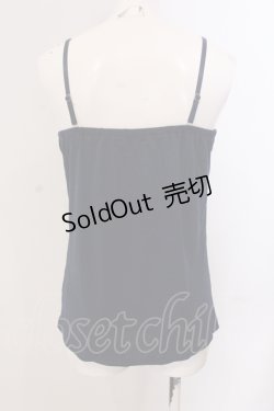 画像3: axes femme / モチーフフラワーホルターキャミソール M ネイビー O-25-05-19-012-AX-TO-OW-OS