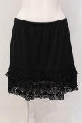 axes femme / 立体バラモチーフペチスカート M クロ O-25-05-19-014-AX-TO-OW-OS