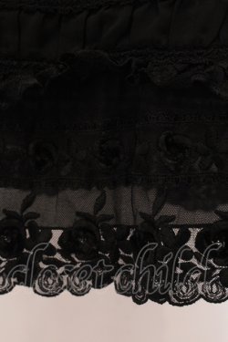 画像2: axes femme / 立体バラモチーフペチスカート M クロ O-25-05-19-014-AX-TO-OW-OS