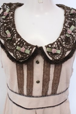 画像2: axes femme / 巻き薔薇使いノースリワンピ M ピンク O-25-05-19-002-AX-OP-OW-OS