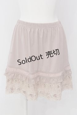 画像1: axes femme / 立体バラモチーフペチスカート M ピンク O-25-05-19-016-AX-TO-OW-OS