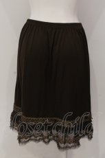 画像3: 【SALE】axes femme / 裾はしごレースリボンペチスカート M ブラウン O-25-05-19-020-AX-SK-OW-ZT279 (3)